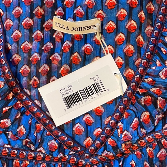 Ulla Johnson Avery Silk Chiffon Top - Picture 5 of 7